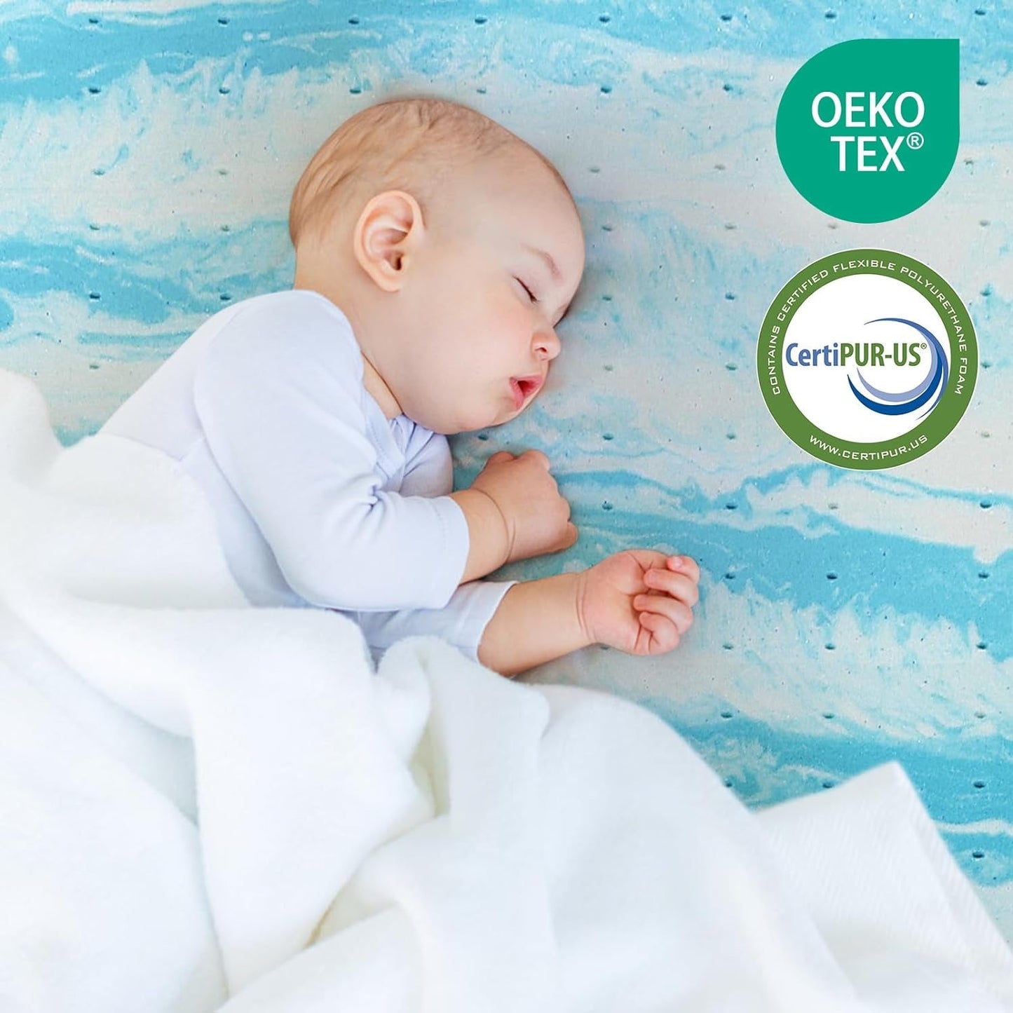 Cooling Gel Memory Foam Mattress Topper for Comfort