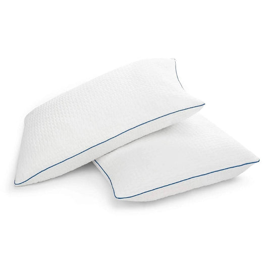 Set of 2 Queen size Memory Foam Pillow with Removable Machine Washable