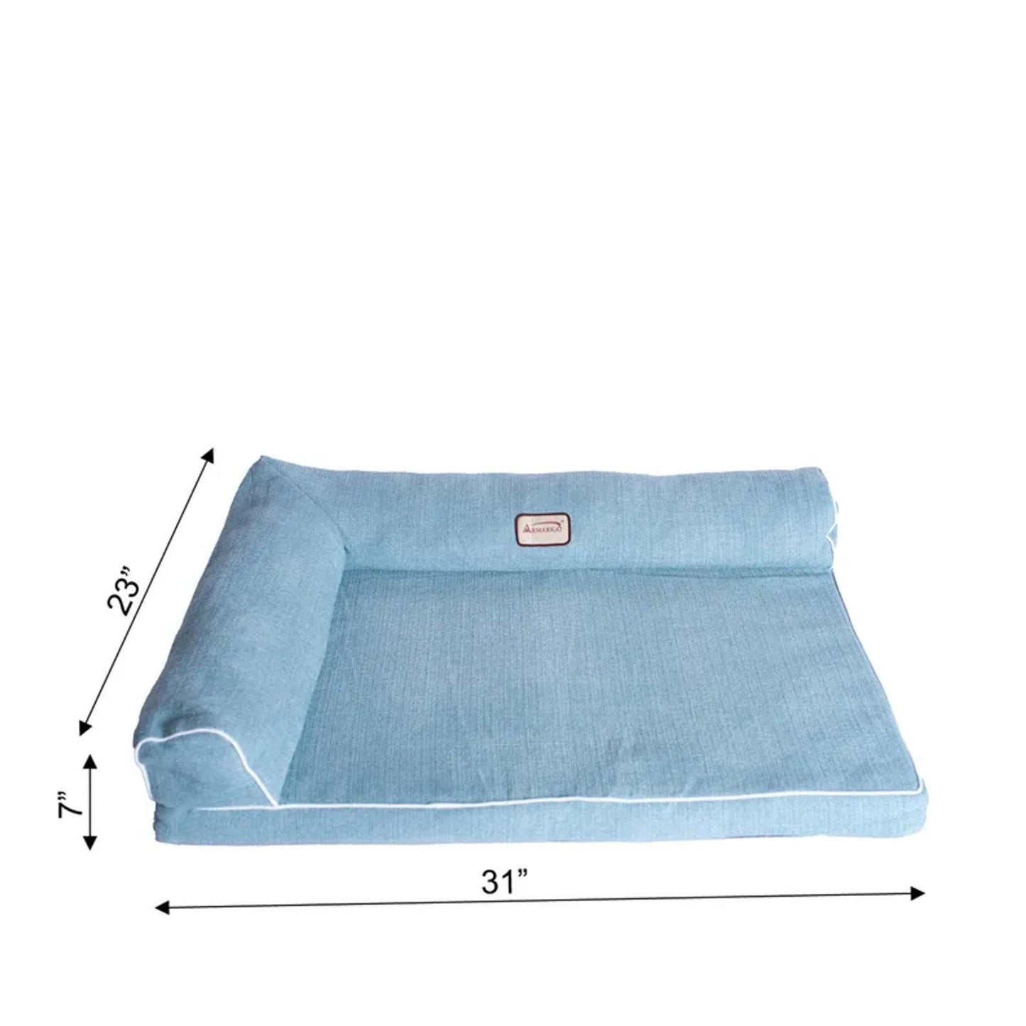 Armarkat Medium Bolstered Dog Cushion Bed - 31x23x7 Inches
