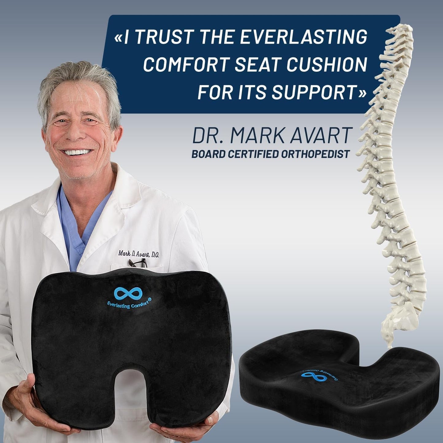 Doctor Recommended Memory Foam Seat Cushions for Office Chairs - HSA